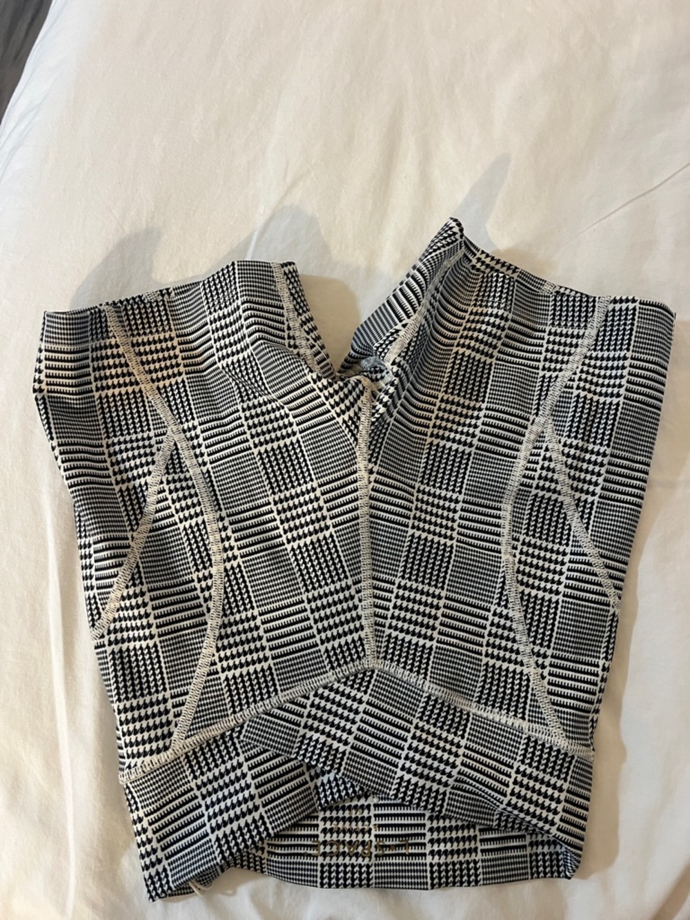 l*space Black and White Plaid Athletic Shorts